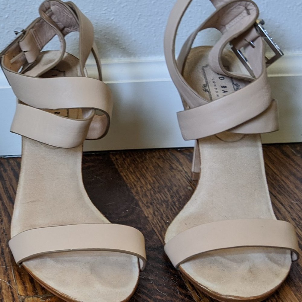 Tan Ted Baker London Strappy High Heels